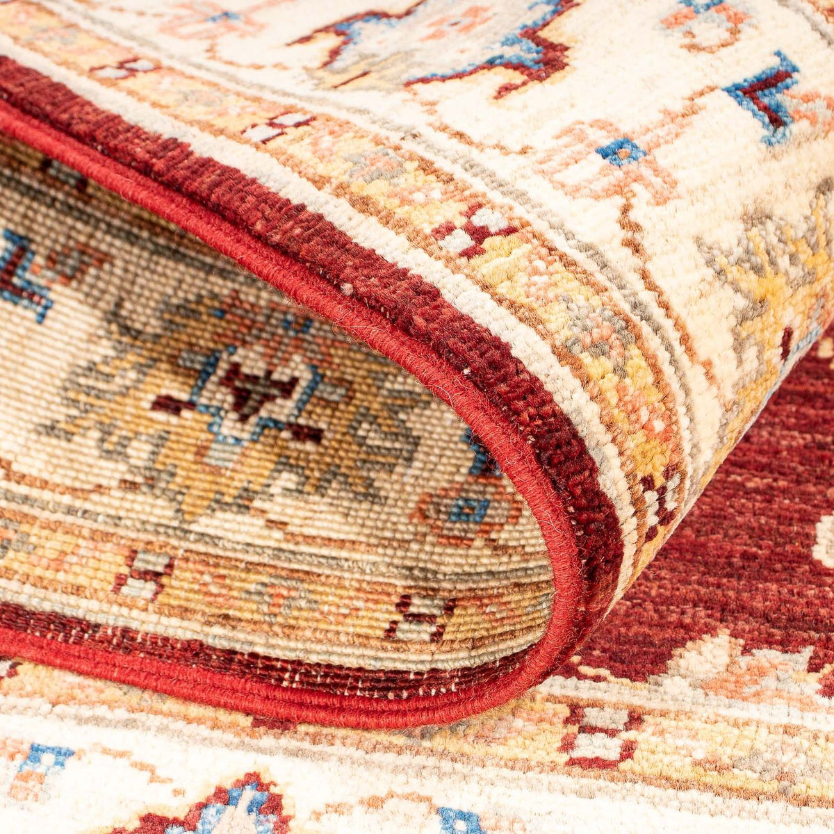 Ziegler Teppich 124 x 84 cm - dunkelrot