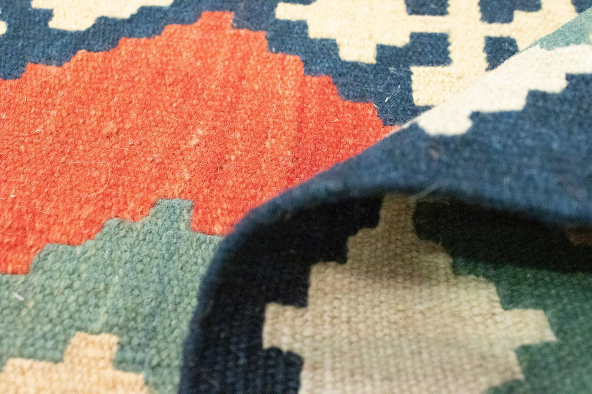 Kelim Teppich - Splash 202 x 150 cm - rot