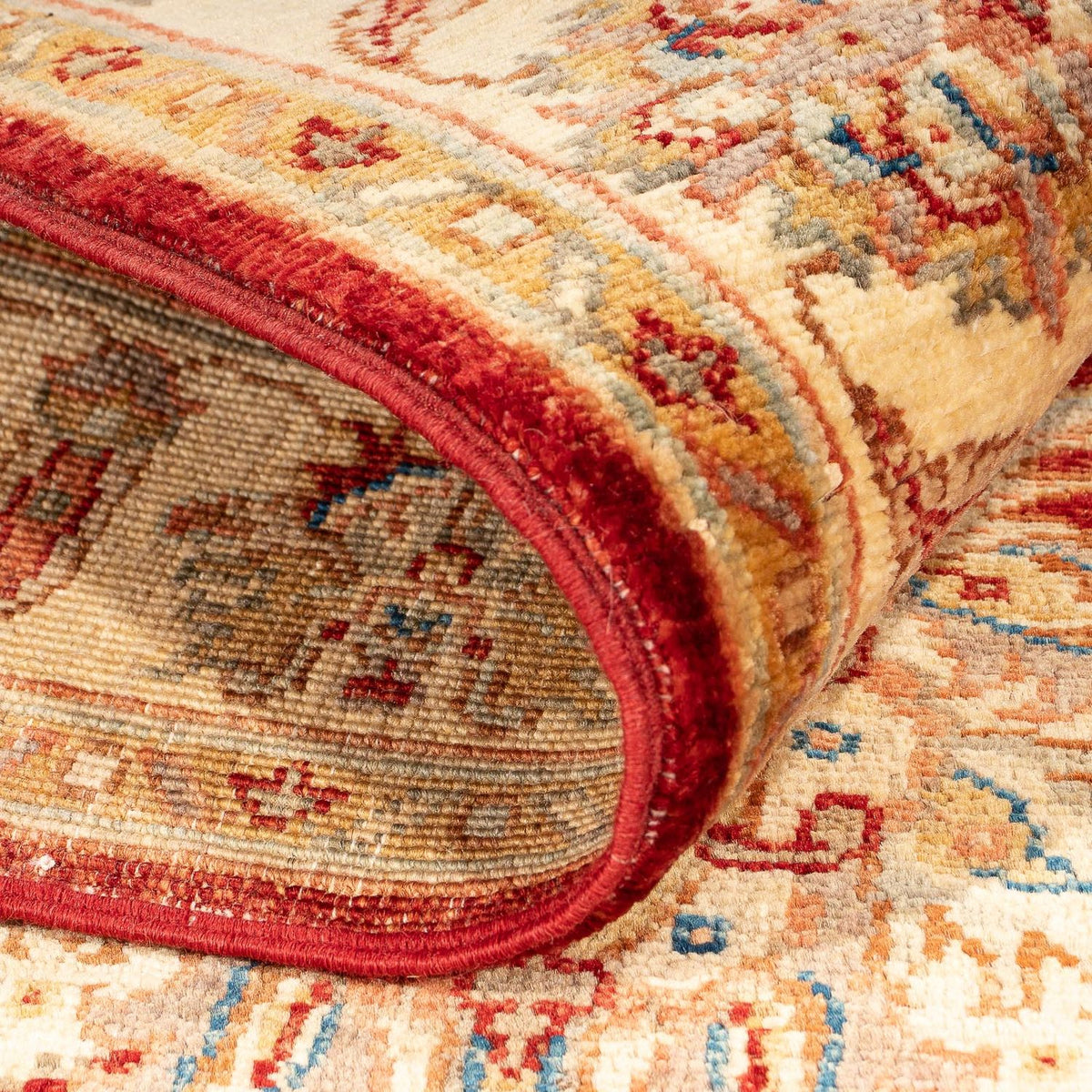 Ziegler Teppich 144 x 99 cm - dunkelrot