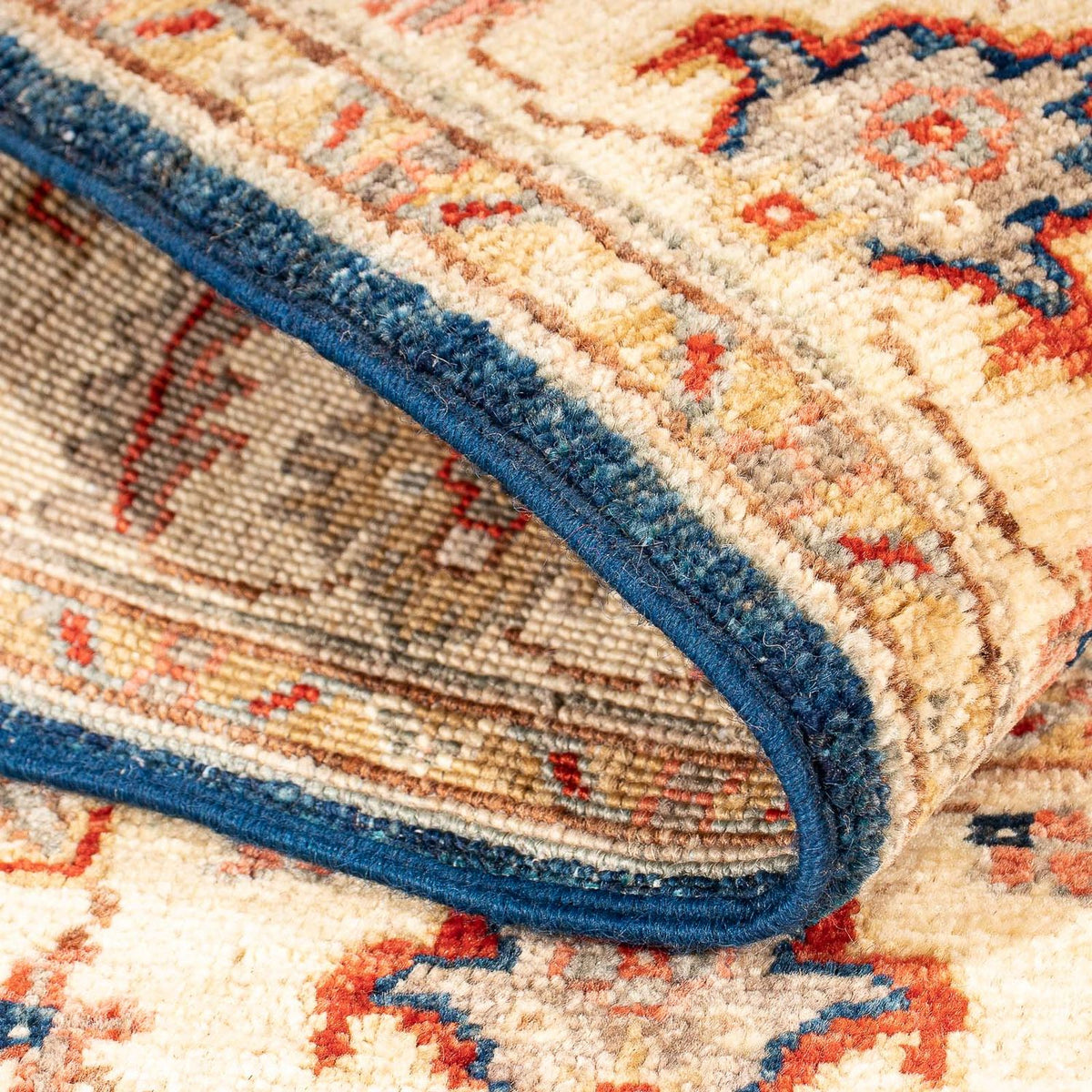 Ziegler Teppich 122 x 83 cm - dunkelblau