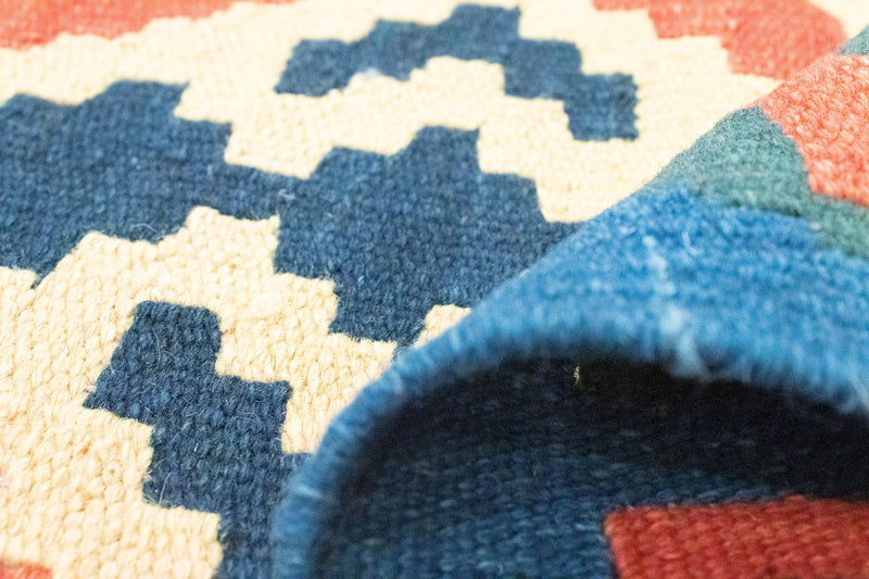 Kelim Teppich - Splash 181 x 126 cm - rot