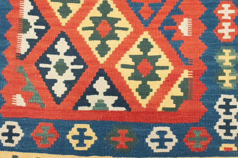 Kelim Teppich - Splash 158 x 105 cm - rot