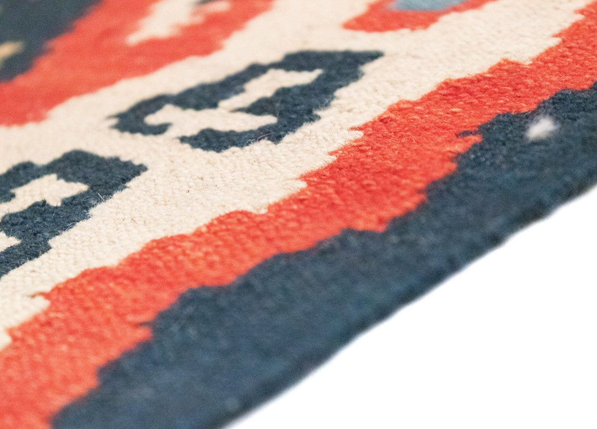 Kelim Teppich - Splash 153 x 103 cm - rot