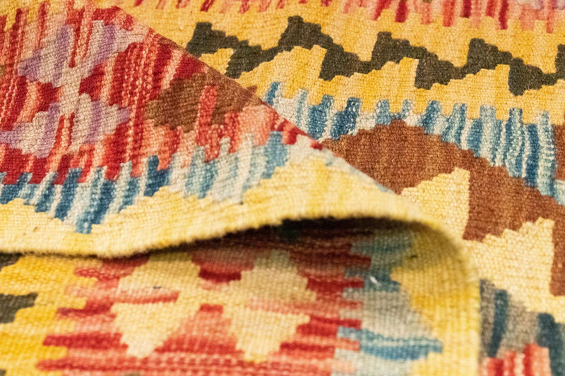 Kelim Teppich - Splash 200 x 99 cm - mehrfarbig