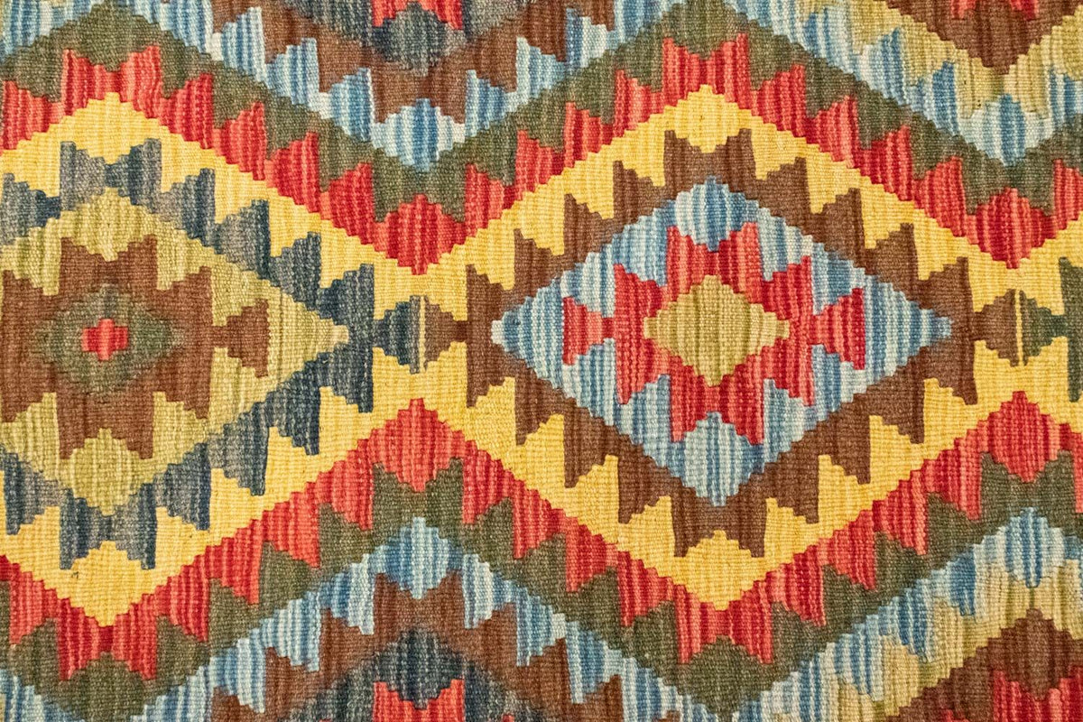 Kelim Teppich - Splash 209 x 95 cm - mehrfarbig