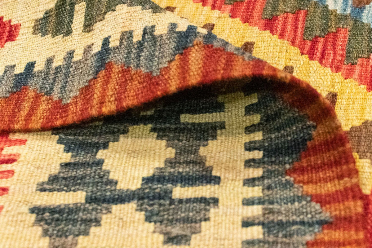 Kelim Teppich - Splash 209 x 95 cm - mehrfarbig