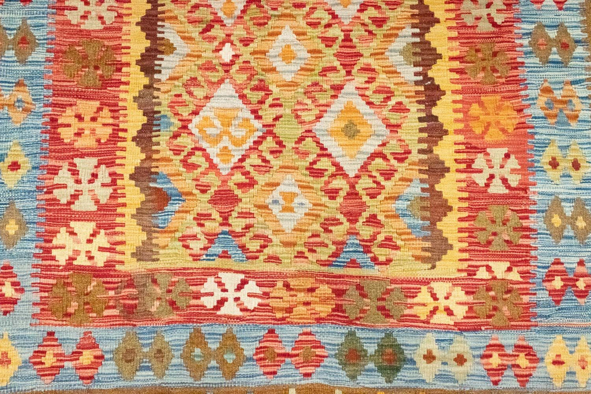 Kelim Teppich - Splash 252 x 162 cm - mehrfarbig