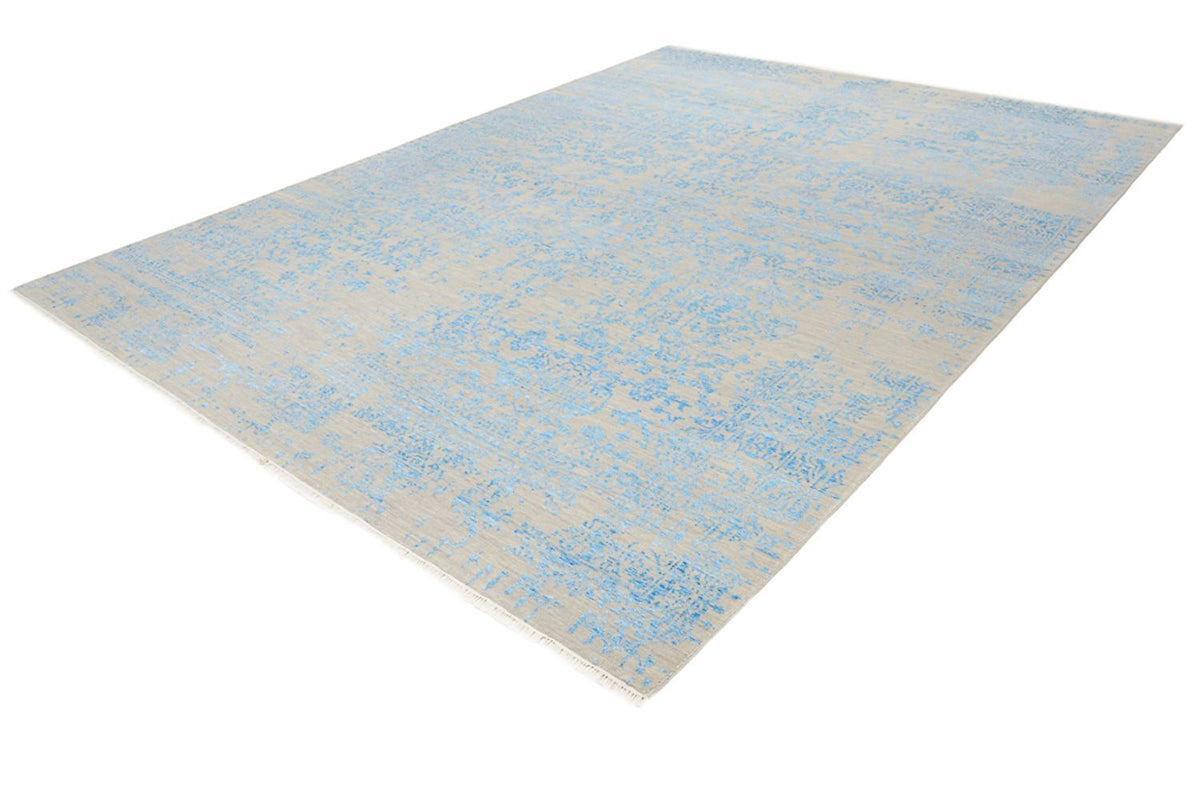 Designer Teppich - 289 x 274 cm - hellblau