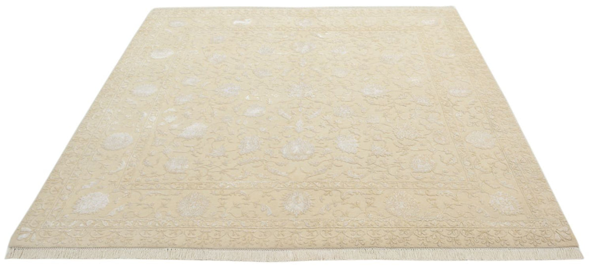 Orientteppich quadratisch  - 206 x 205 cm - hellbeige