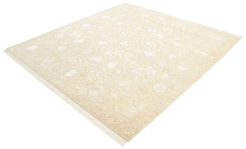 Orientteppich quadratisch  - 206 x 205 cm - hellbeige