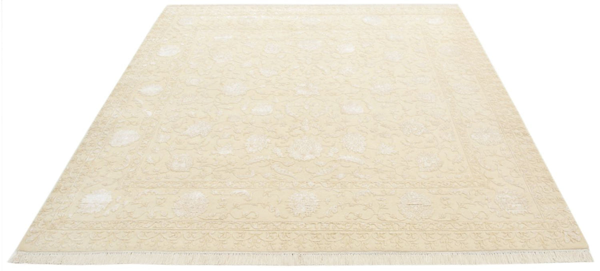 Orientteppich quadratisch - 204 x 202 cm - hellbeige