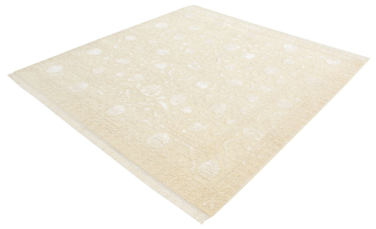 Orientteppich quadratisch - 204 x 202 cm - hellbeige