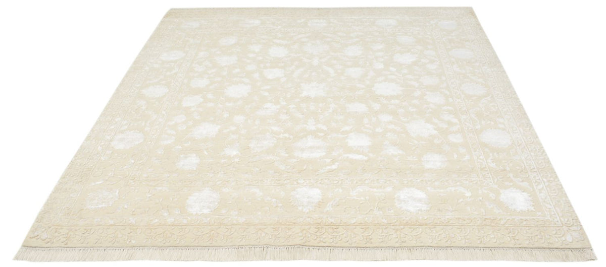 Orientteppich quadratisch - 204 x 202 cm - hellbeige