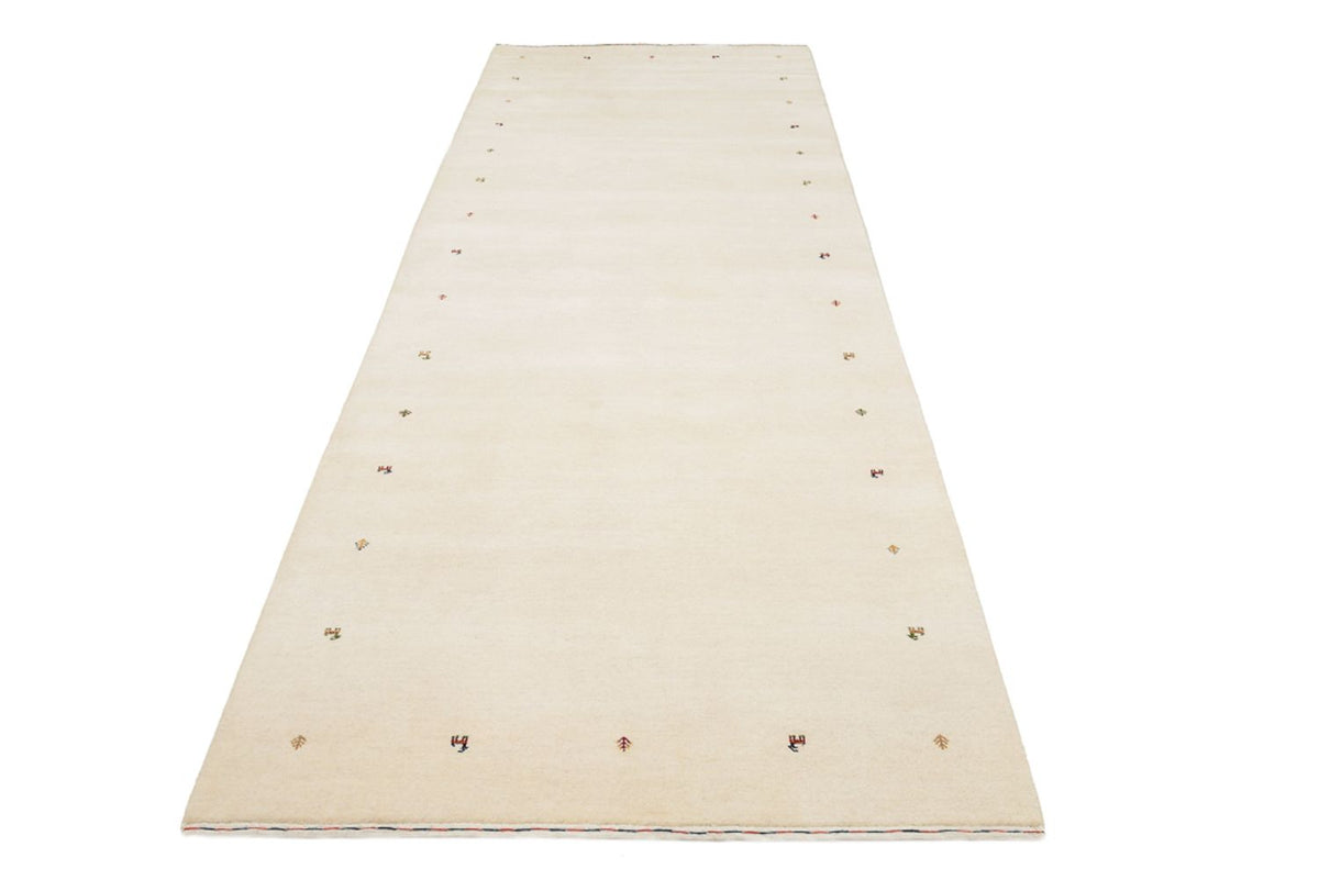 Läufer Gabbeh - Loribaft Indus - 334 x 128 cm - creme