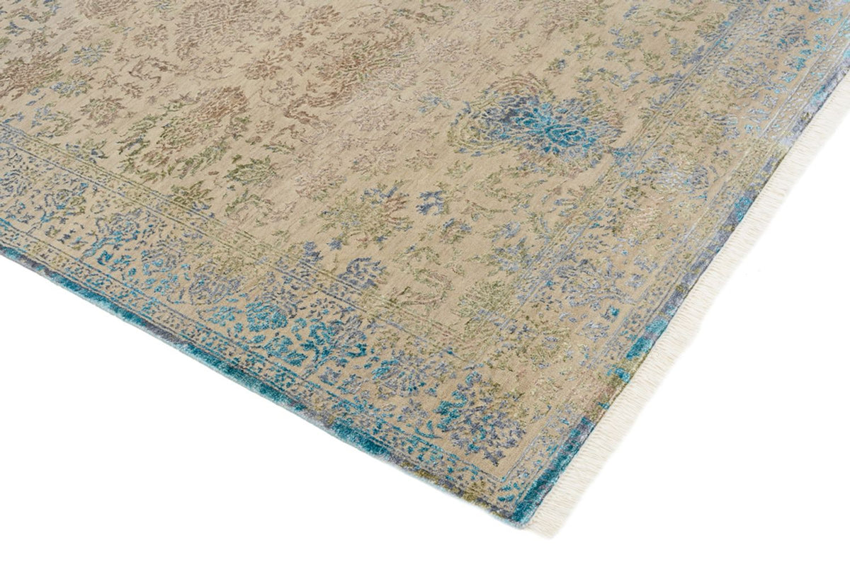 Designer Teppich - 186 x 129 cm - hellbeige