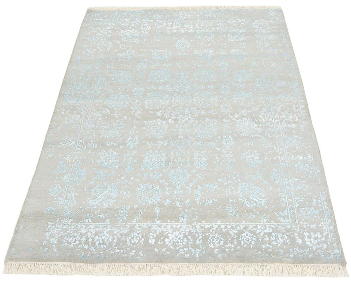 Designer Teppich - 151 x 105 cm - hellgrau