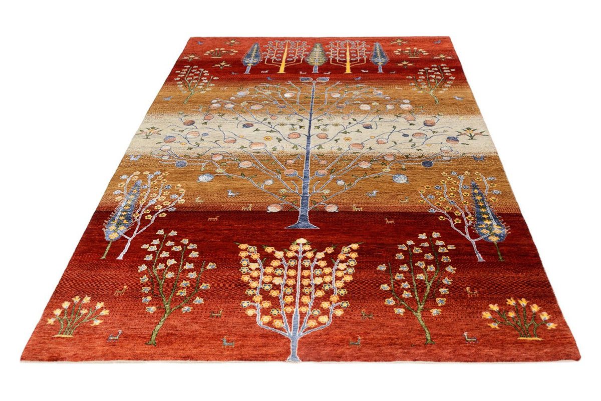 Gabbeh Teppich - Loribaft Indus - 242 x 177 cm - mehrfarbig
