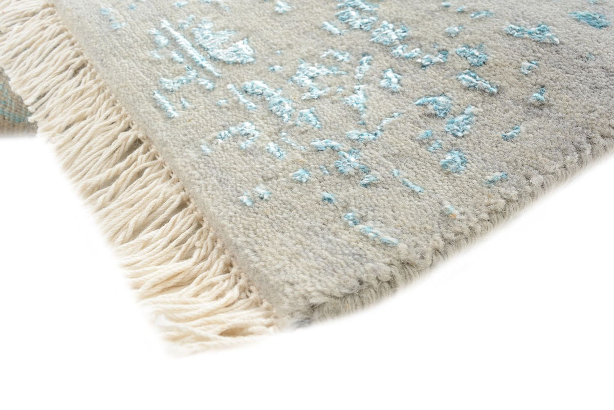 Designer Teppich - 181 x 122 cm - hellgrau