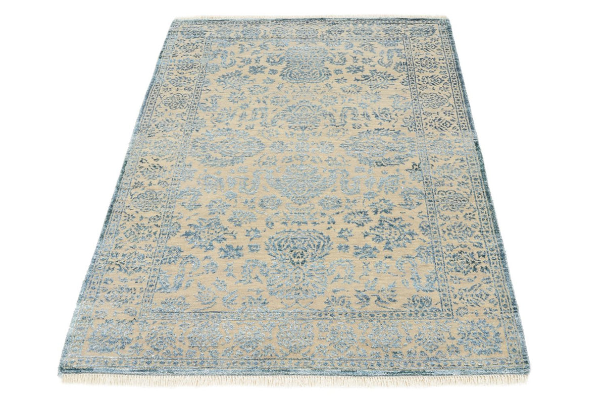 Designer Teppich - 148 x 100 cm - hellblau
