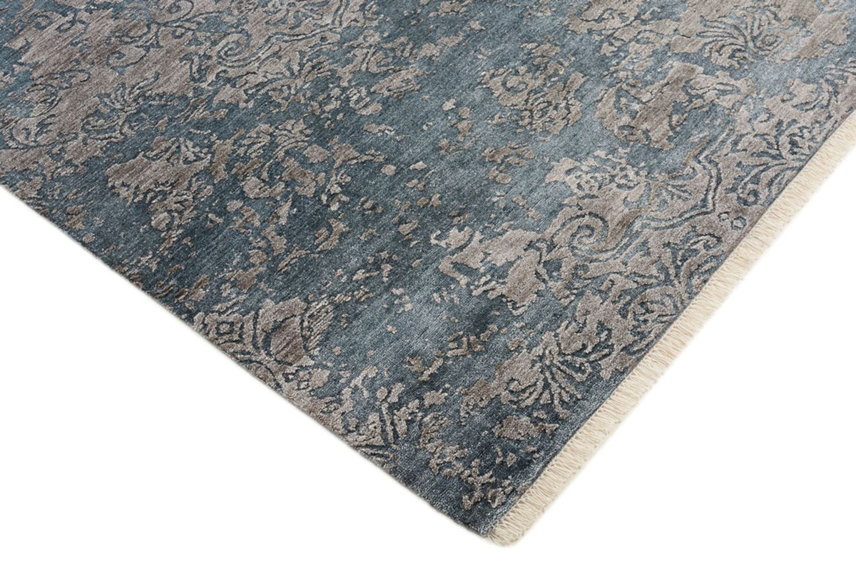 Designer Teppich - 177 x 121 cm - seeblau