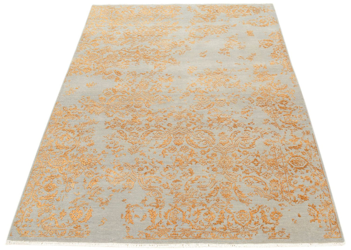 Designer Teppich - 181 x 129 cm - grau