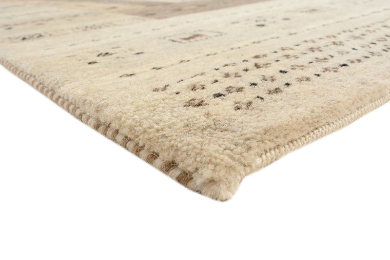 Gabbeh Teppich - Loribaft Indus - 203 x 146 cm - dunkelbeige