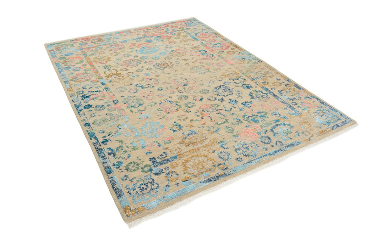 Designer Teppich - 234 x 175 cm - dunkelbeige