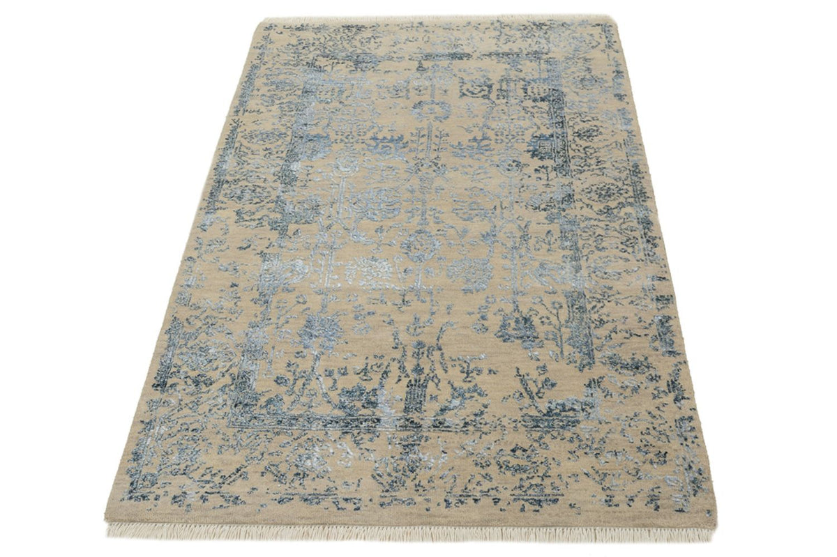 Designer Teppich - 149 x 95 cm - hellbeige