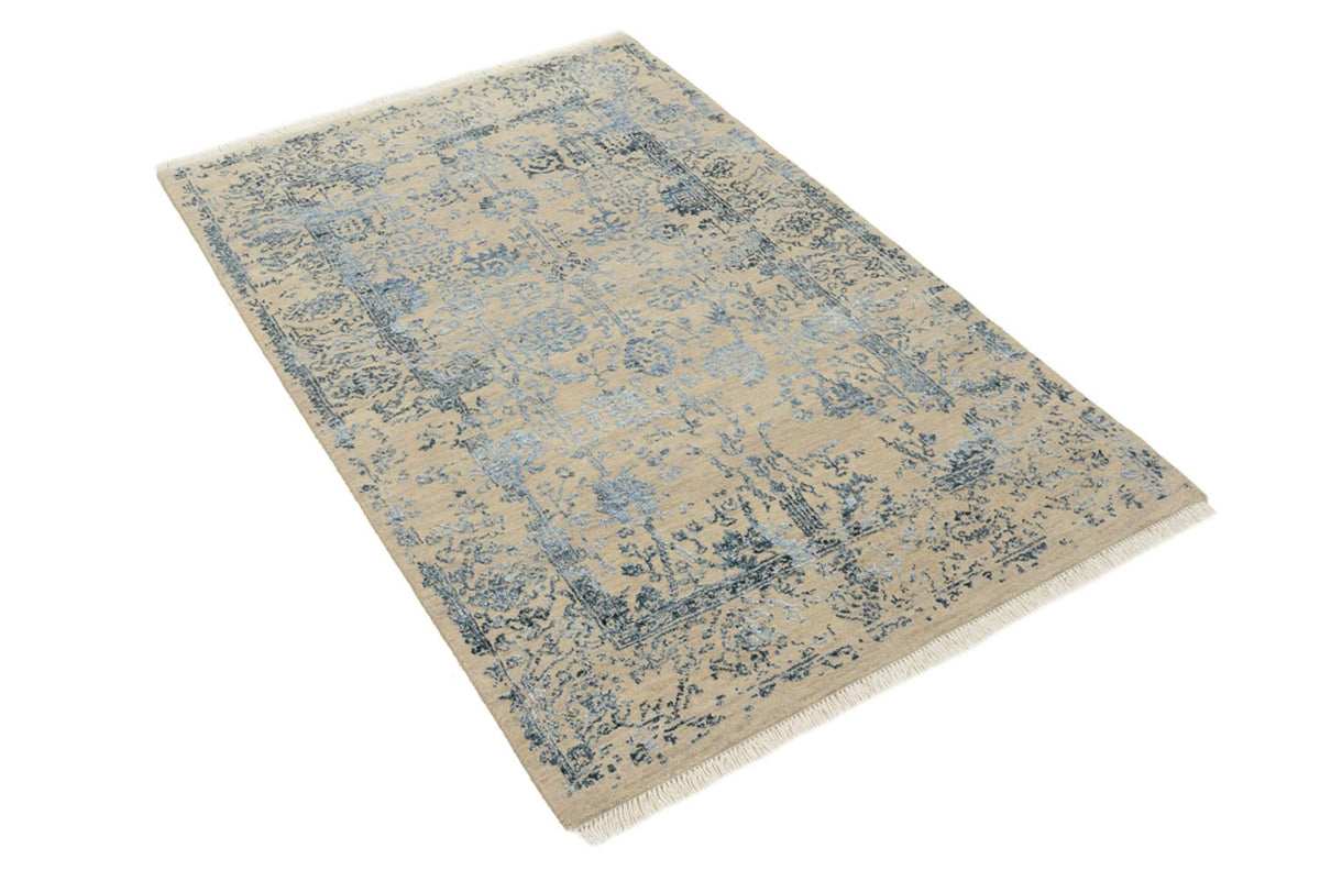 Designer Teppich - 149 x 95 cm - hellbeige