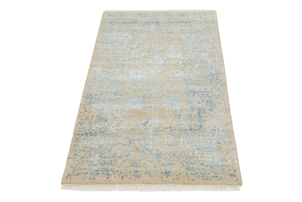 Designer Teppich - 137 x 76 cm - hellbeige