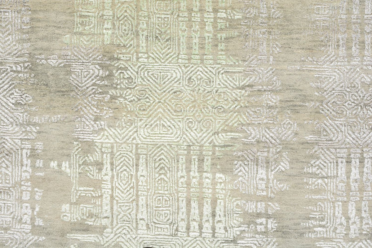 Designer Teppich - 236 x 179 cm - hellgrün