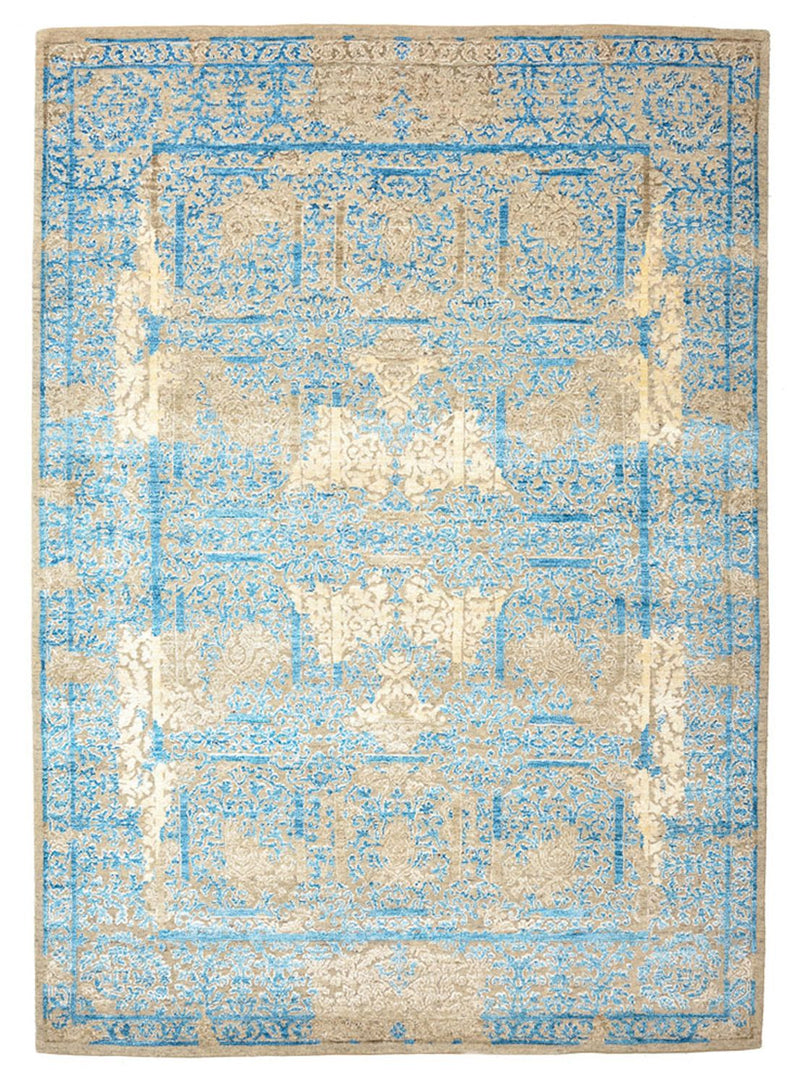 Designer Teppich - 243 x 174 cm - hellblau