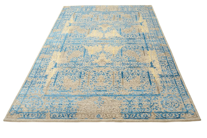 Designer Teppich - 243 x 174 cm - hellblau