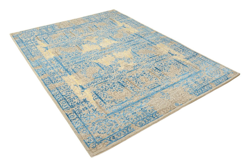 Designer Teppich - 243 x 174 cm - hellblau