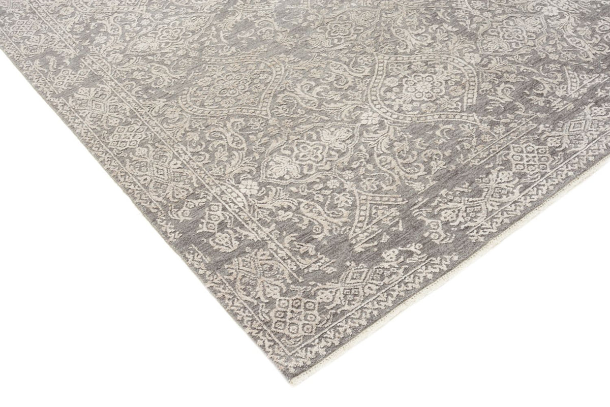 Designer Teppich - 215 x 152 cm - hellgrau