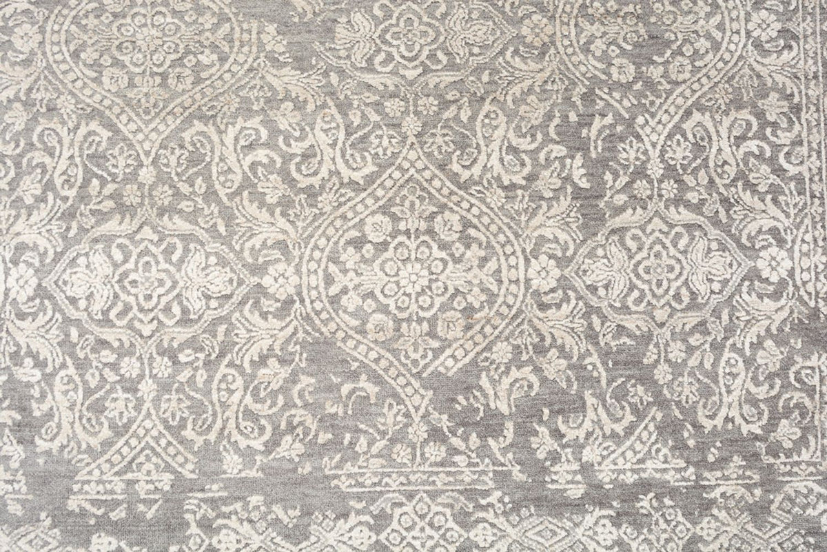 Designer Teppich - 215 x 152 cm - hellgrau