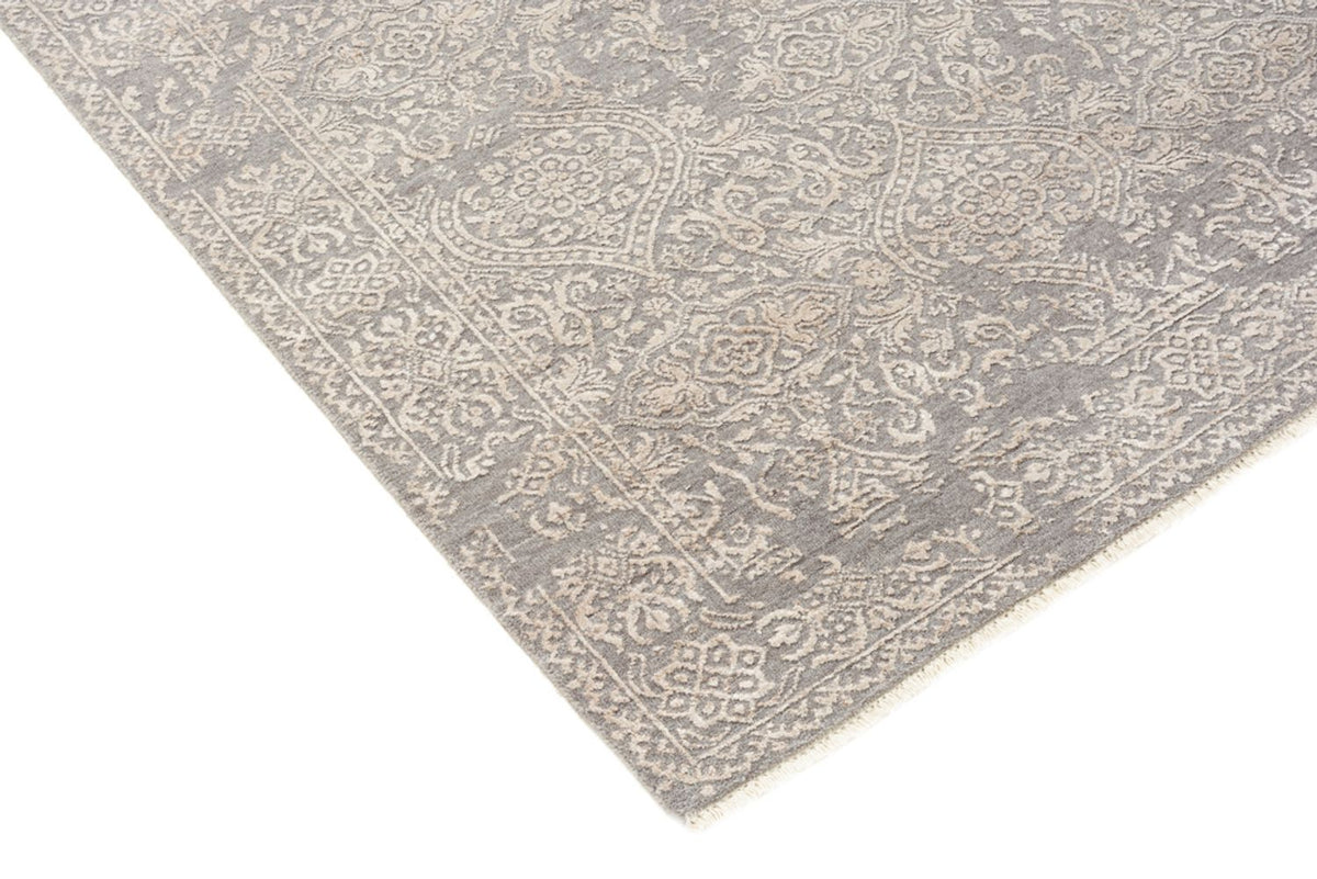 Designer Teppich - 181 x 124 cm - hellgrau
