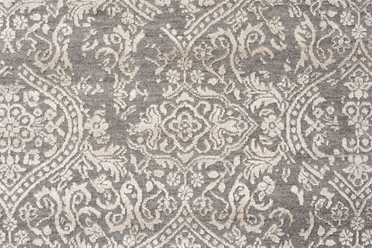 Designer Teppich - 181 x 124 cm - hellgrau