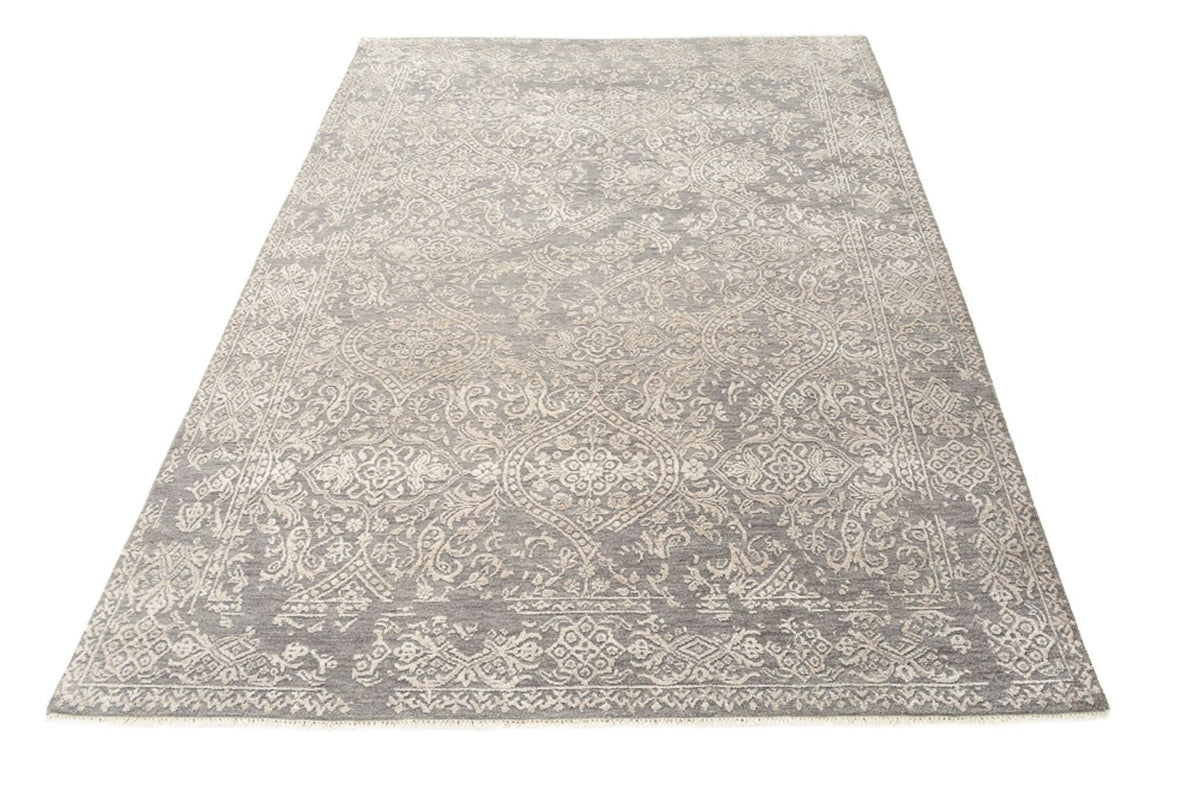 Designer Teppich - 184 x 124 cm - hellgrau