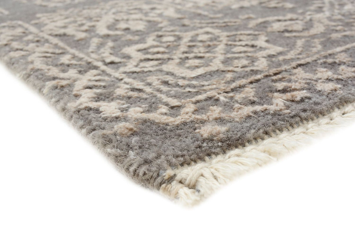 Designer Teppich - 184 x 124 cm - hellgrau