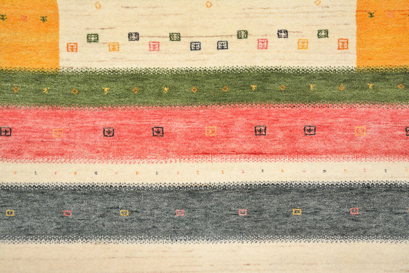 Läufer Gabbeh - Loribaft Indus - 195 x 101 cm - hellbeige