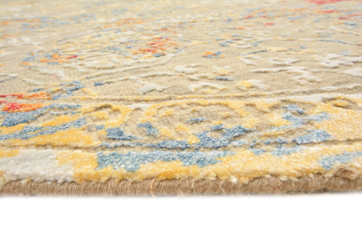 Designer Teppich rund  - 204 x 202 cm - sand