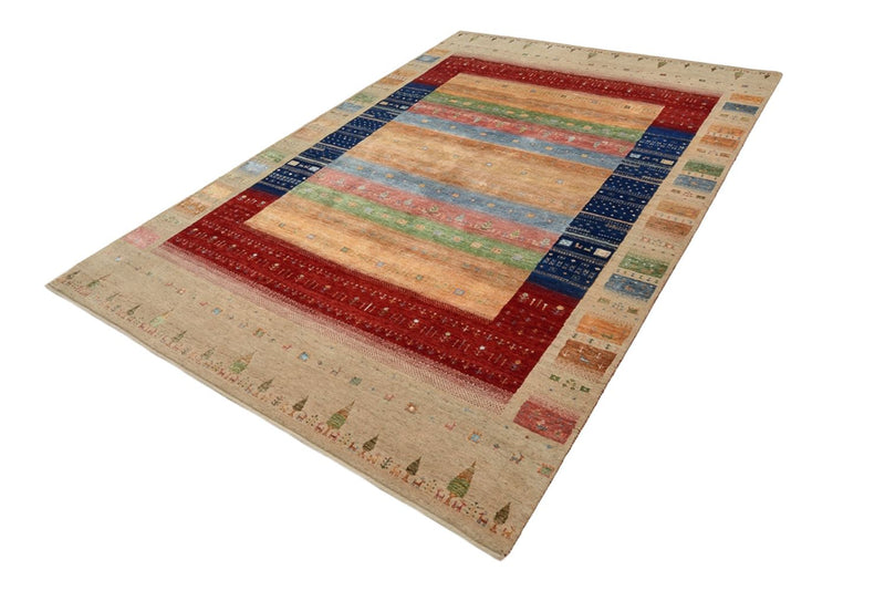 Gabbeh Teppich - Loribaft Indus - 300 x 206 cm - mehrfarbig