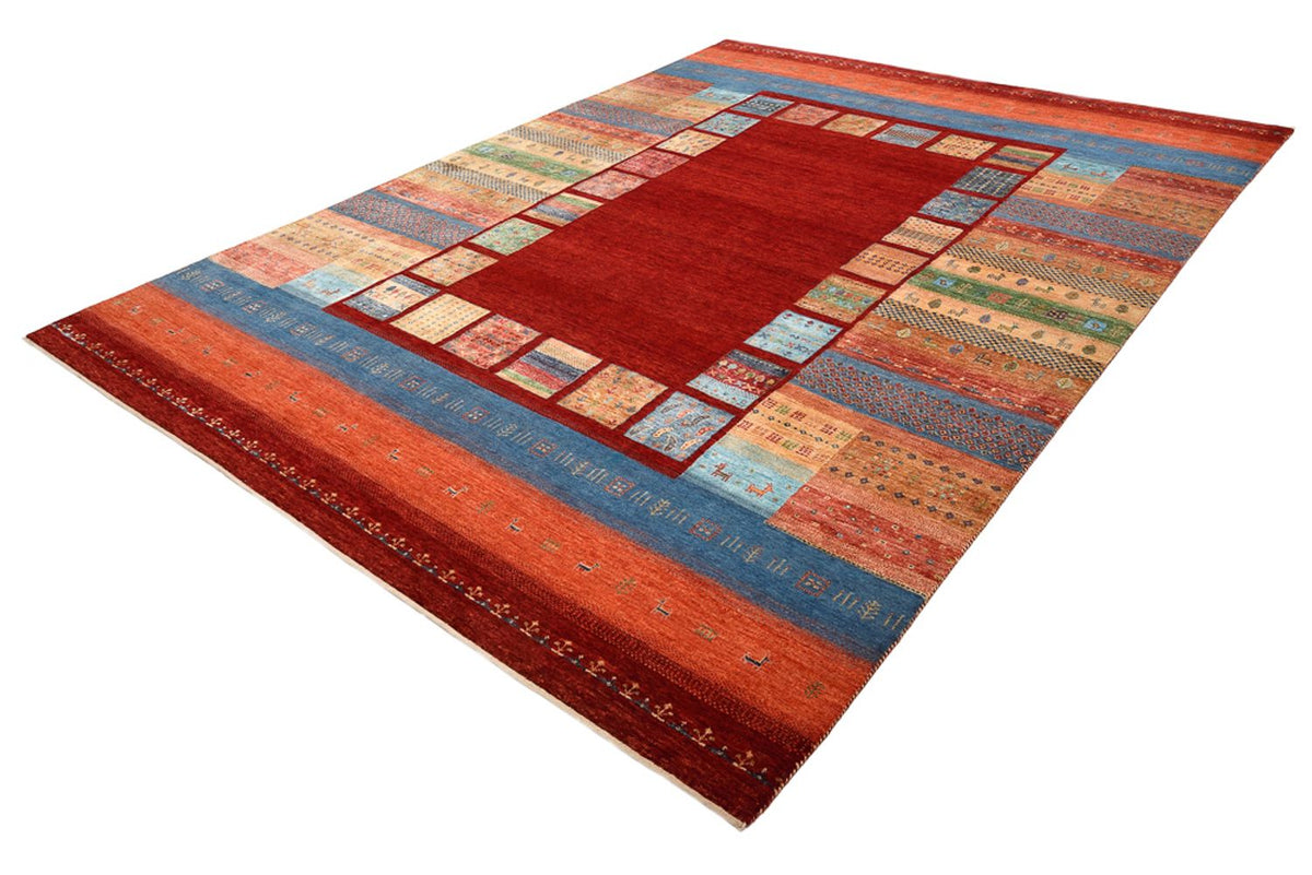 Gabbeh Teppich - Loribaft Indus - 299 x 207 cm - rot