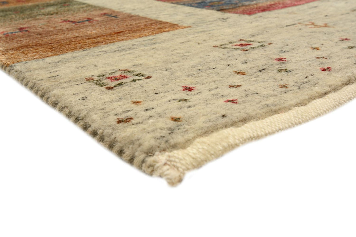 Gabbeh Teppich - Loribaft Indus quadratisch  - 254 x 251 cm - hellbeige