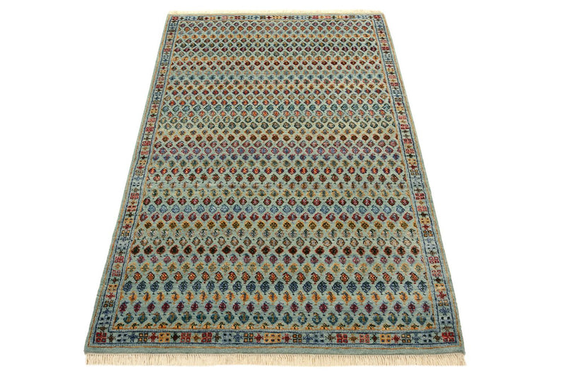 Designer Teppich - 153 x 95 cm - hellblau