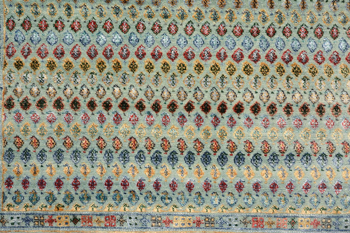 Designer Teppich - 153 x 95 cm - hellblau