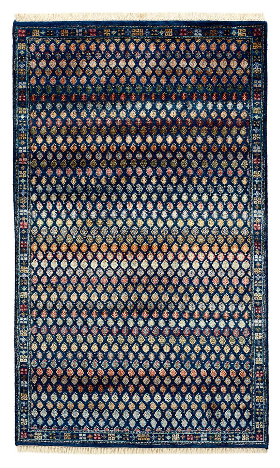 Designer Teppich - 154 x 93 cm - dunkelblau