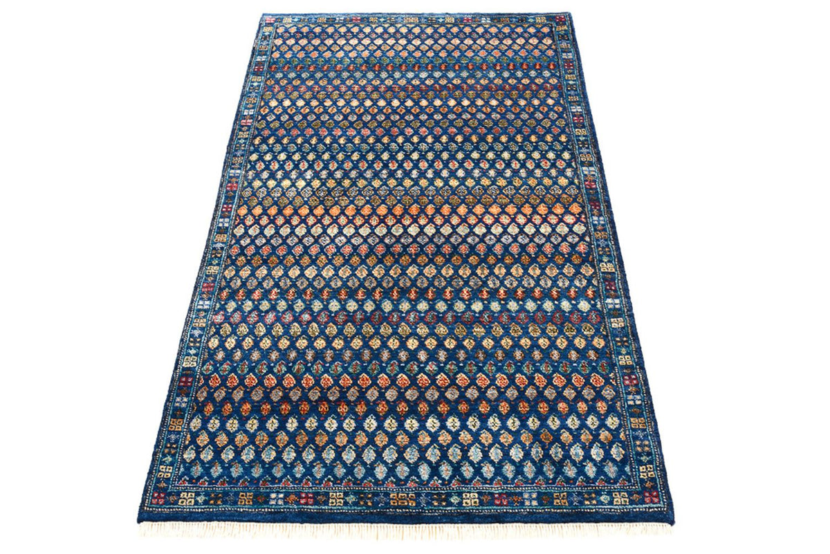 Designer Teppich - 154 x 93 cm - dunkelblau