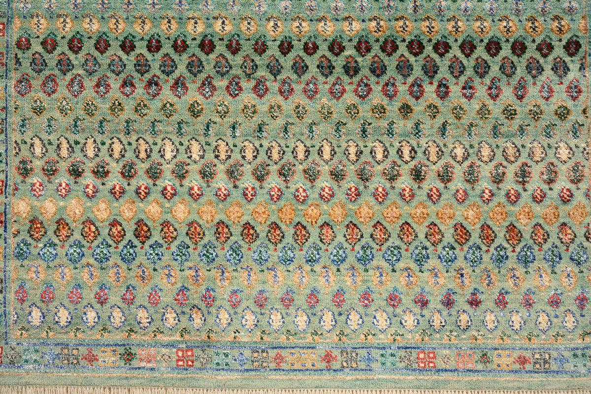 Designer Teppich - 154 x 95 cm - türkis